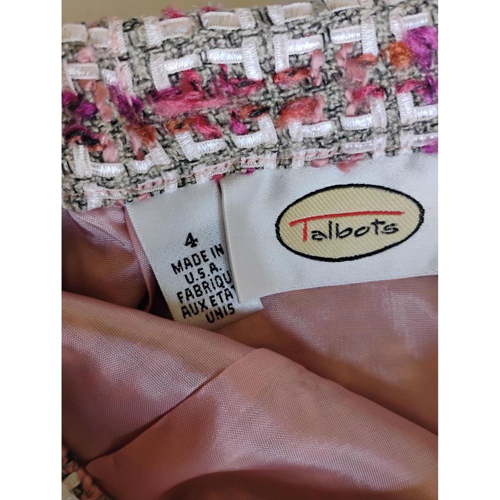 Talbots Pink Tweed Skirt Set - Picture 10 of 11